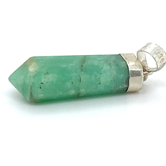 Amazonite 19.50ct Solid 925 Sterling Silver Pendant - Picture 3 of 6